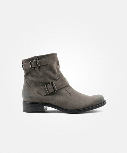 Ankle boots with buckles in brown Paul Green